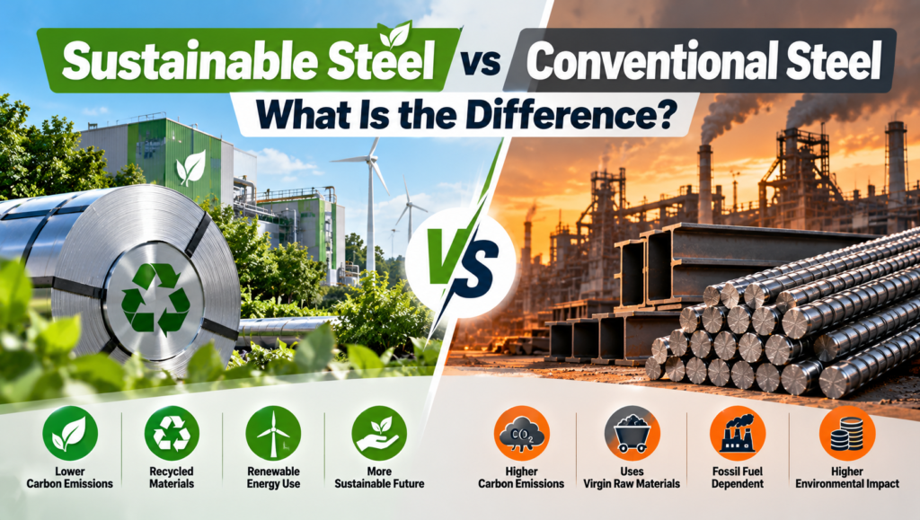 Sustainable Steel vs Conventional Steel: What Is the Difference?