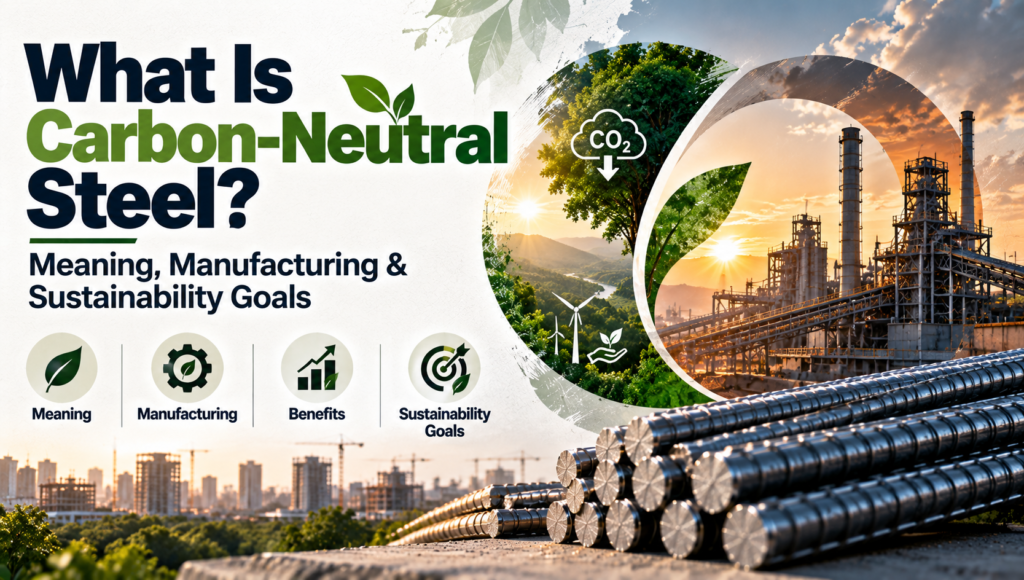 What Is Carbon-Neutral Steel? Meaning, Manufacturing & Sustainability Goals