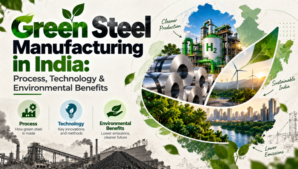 Green Steel Manufacturing in India: Process, Technology & Environmental Benefits