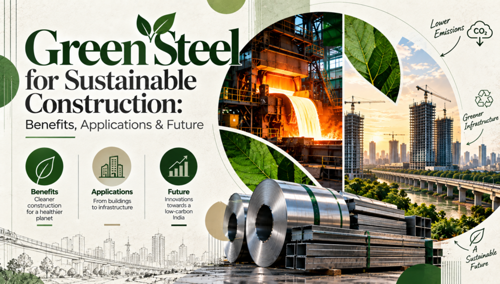 Green Steel for Sustainable Construction: Benefits, Applications & Future