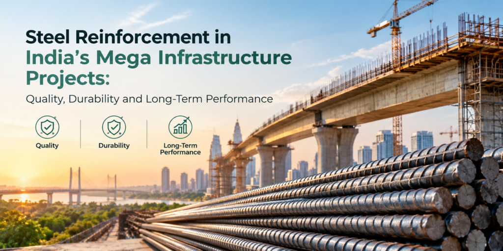 Steel Reinforcement in India’s Mega Infrastructure Projects: Quality, Durability and Long-Term Performance