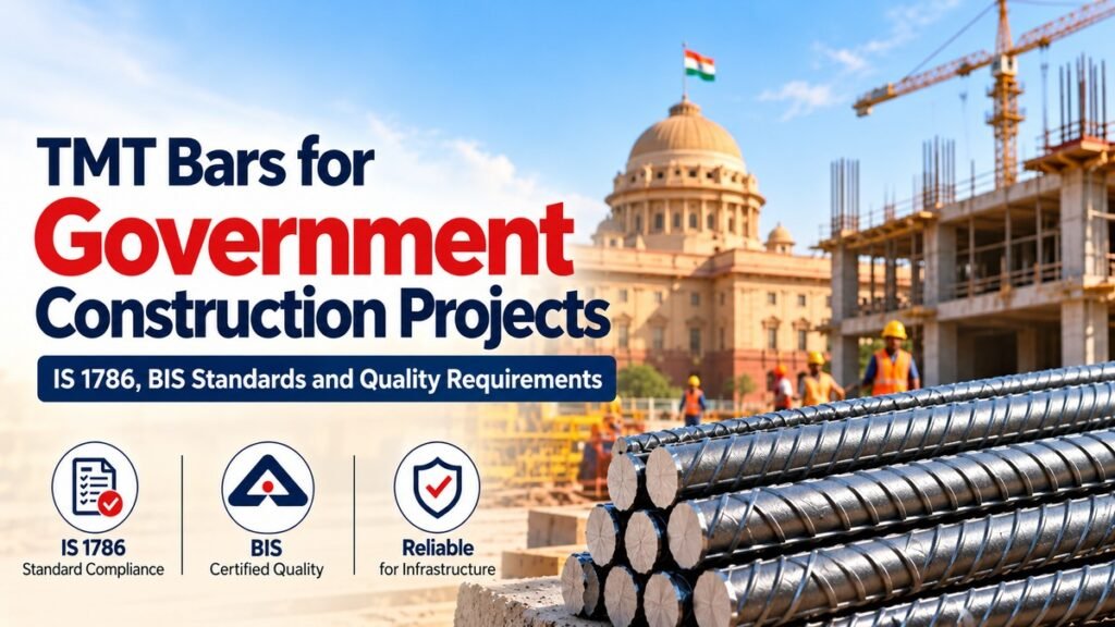 TMT Bars for Government Construction Projects: IS 1786, BIS Standards and Quality Requirements